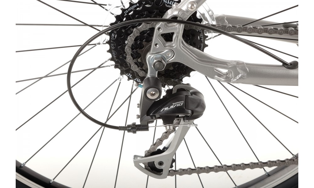 Rower crossowy Romet Orkan 2 M - jasnografitowo-czerwony