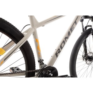 Rower górski Romet Rambler R9.1 - szaro-czarno-pomarańczowy 2