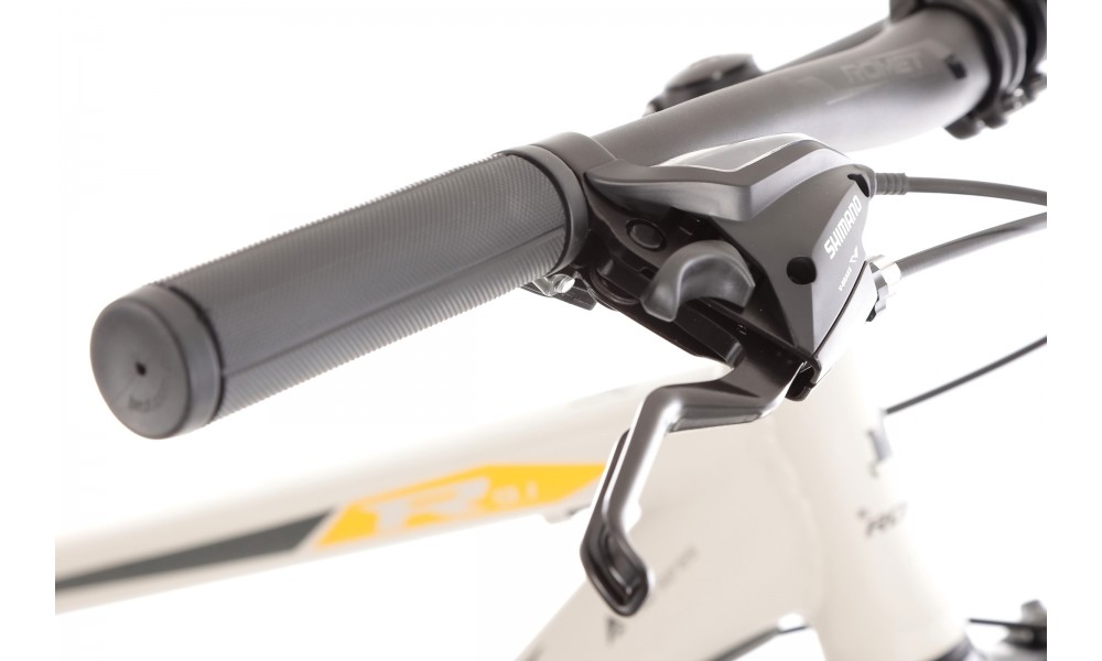 Rower górski Romet Rambler R9.1 - szaro-czarno-pomarańczowy