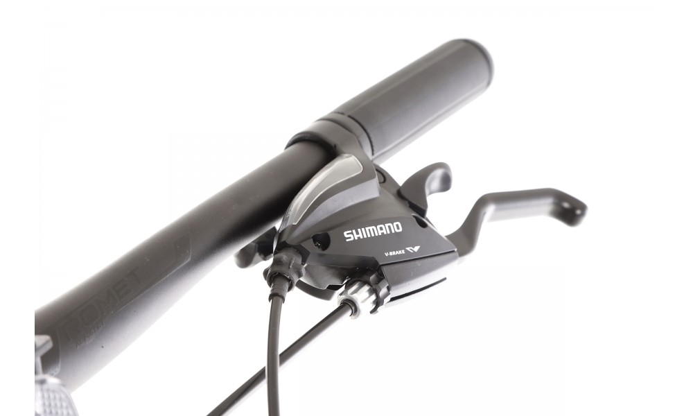 Rower górski Romet Rambler R9.1 - szaro-czarno-pomarańczowy