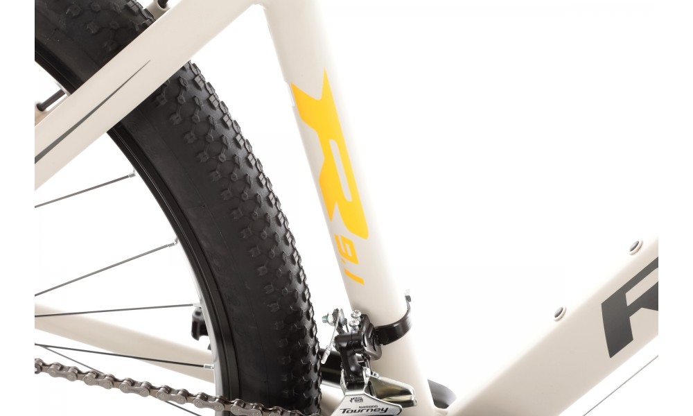 Rower górski Romet Rambler R9.1 - szaro-czarno-pomarańczowy