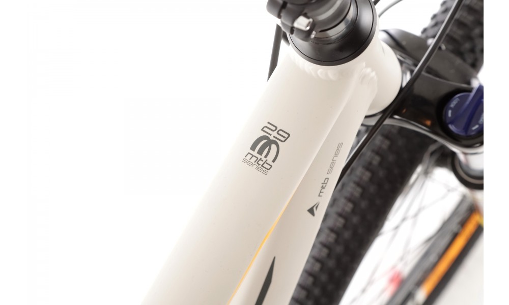 Rower górski Romet Rambler R9.1 - szaro-czarno-pomarańczowy