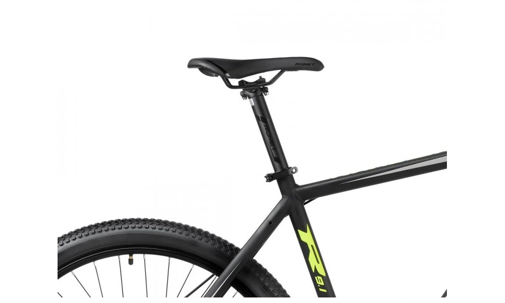 Rower górski Romet Rambler R9.1 - czarno-limonkowo-szary