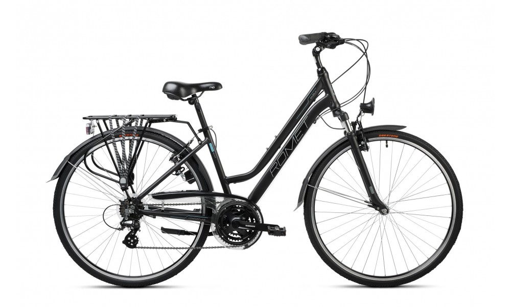 Rower trekkingowy Romet Gazela - czarno-zielony