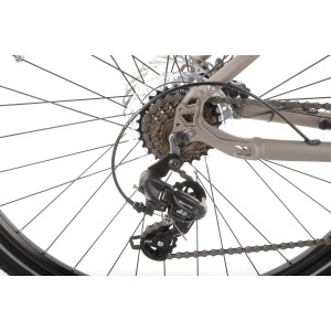 Rower crossowy elektryczny Romet Orkan 1 M MM - szampańsko-srebrny 2