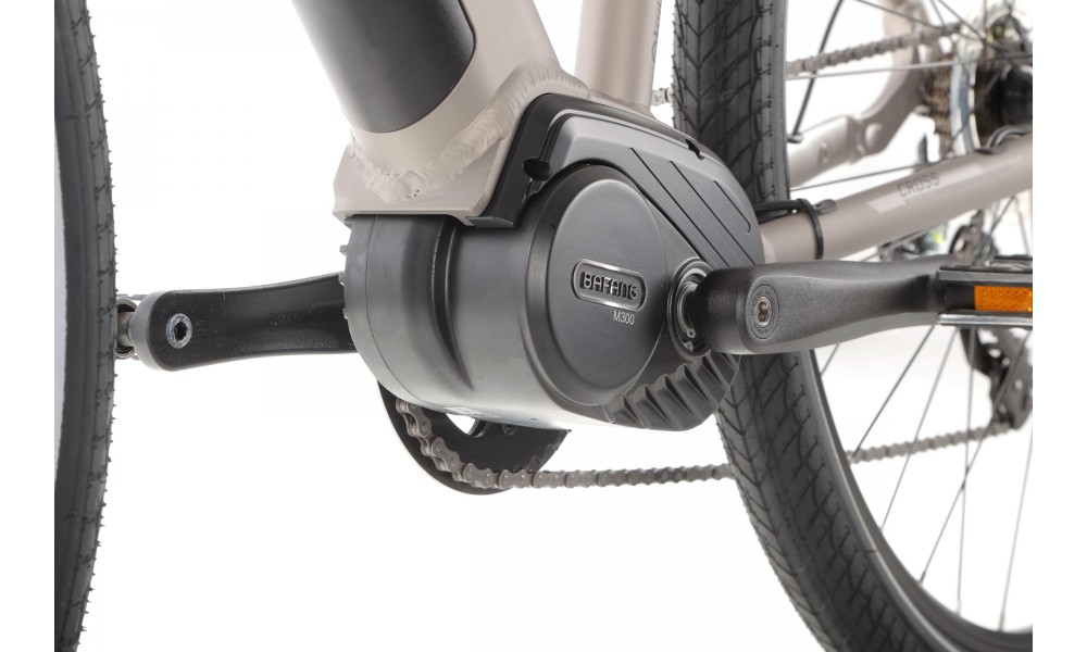 Rower crossowy elektryczny Romet Orkan 1 M MM - szampańsko-srebrny