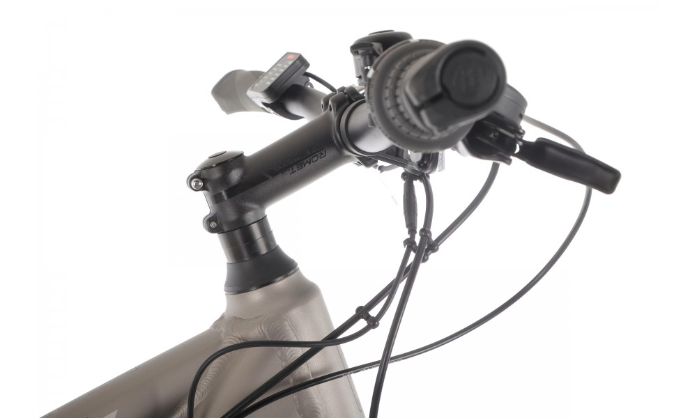 Rower crossowy elektryczny Romet Orkan 1 M MM - szampańsko-srebrny