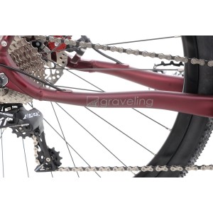 Rower gravel Romet Boreas 1 Lite - bordowo-grafitowy 2