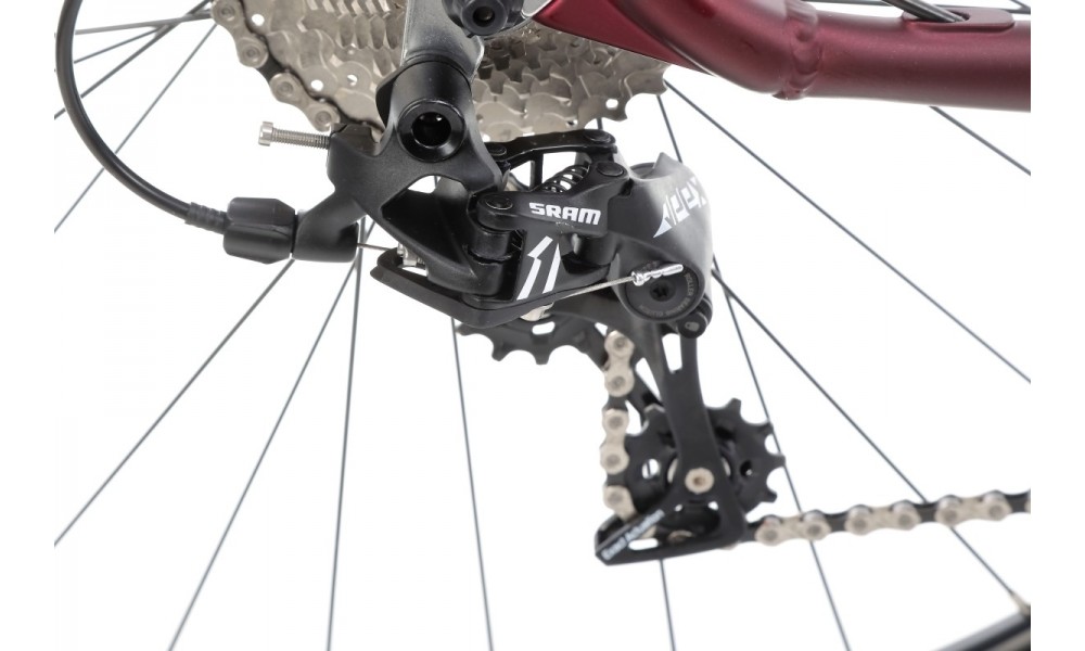 Rower gravel Romet Boreas 1 Lite - bordowo-grafitowy