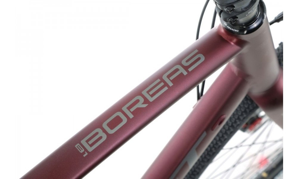 Rower gravel Romet Boreas 1 Lite - bordowo-grafitowy