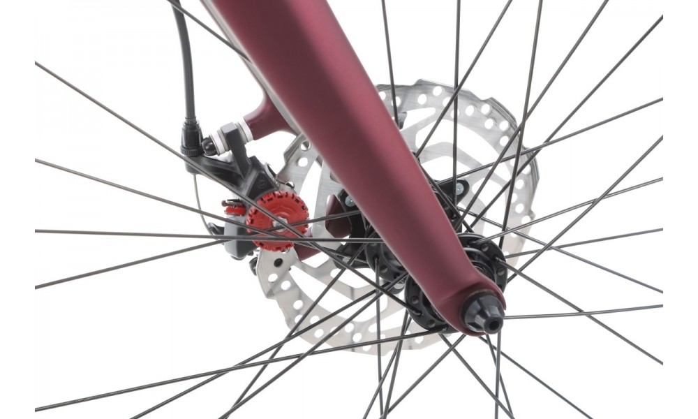 Rower gravel Romet Boreas 1 Lite - bordowo-grafitowy