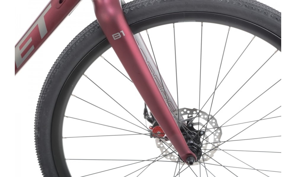 Rower gravel Romet Boreas 1 Lite - bordowo-grafitowy