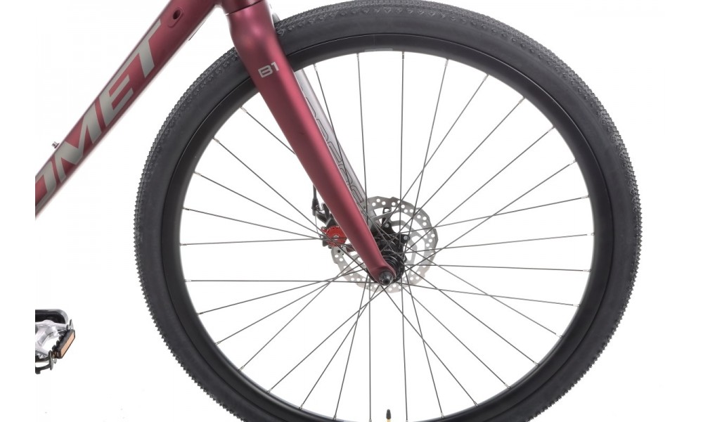 Rower gravel Romet Boreas 1 Lite - bordowo-grafitowy
