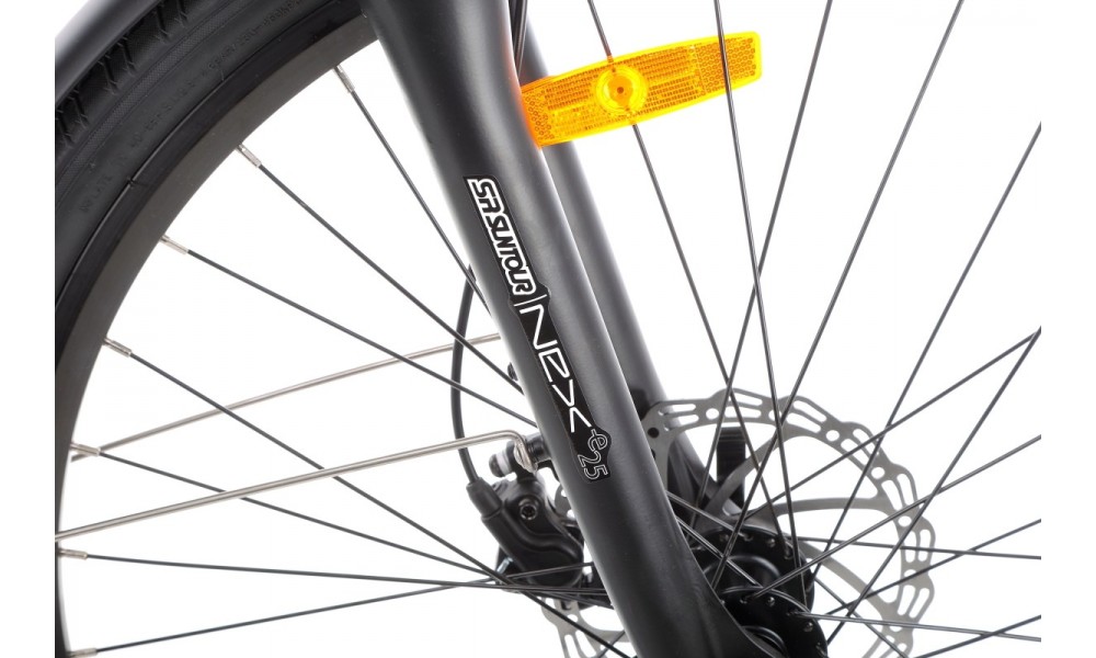 Rower trekkingowy elektryczny Ecobike D2 - czarny