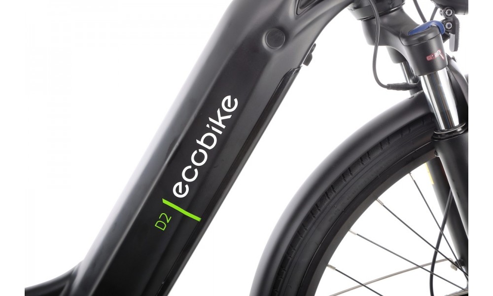 Rower trekkingowy elektryczny Ecobike D2 - czarny