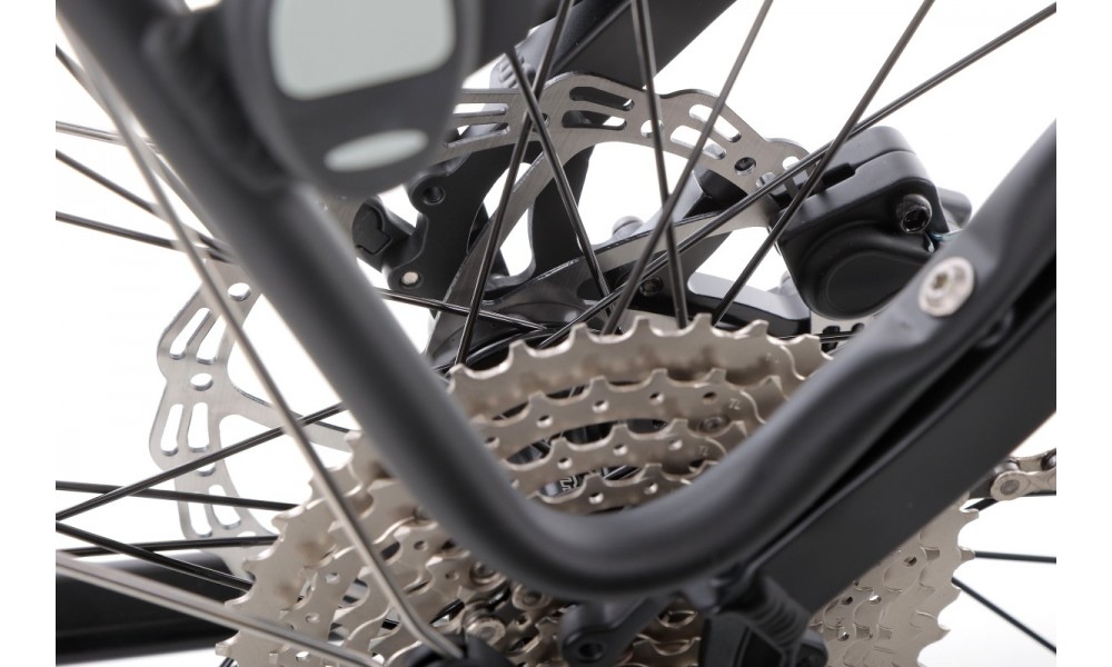 Rower trekkingowy elektryczny Ecobike D2 - czarny