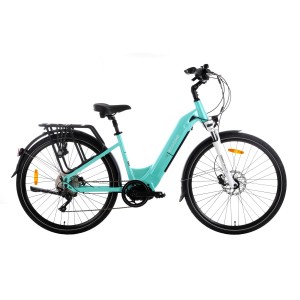 Rower trekkingowy elektryczny Ecobike D2 - miętowy 1