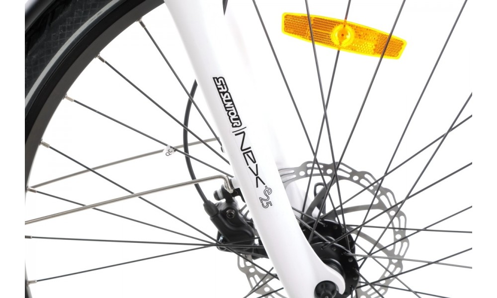 Rower trekkingowy elektryczny Ecobike D2 - miętowy