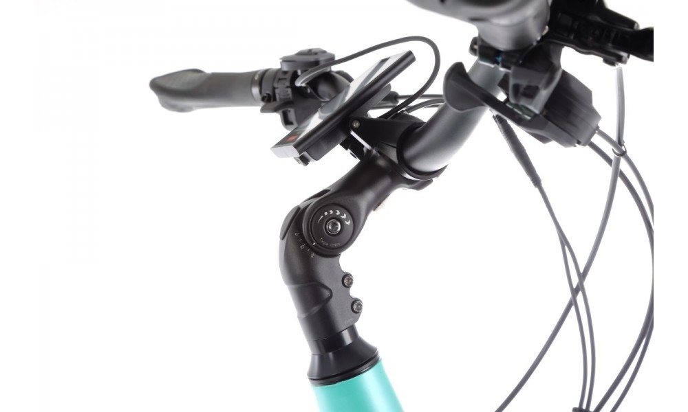 Rower trekkingowy elektryczny Ecobike D2 - miętowy