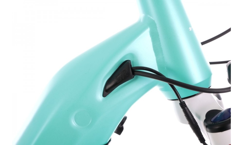 Rower trekkingowy elektryczny Ecobike D2 - miętowy