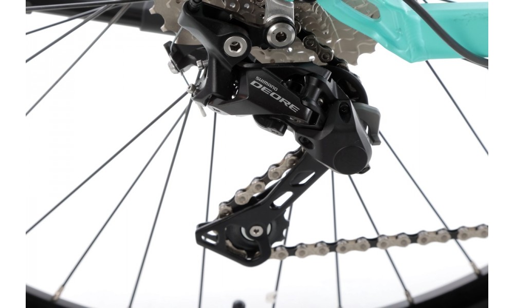 Rower trekkingowy elektryczny Ecobike D2 - miętowy