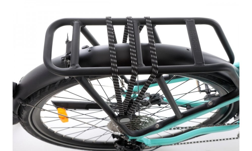 Rower trekkingowy elektryczny Ecobike D2 - miętowy