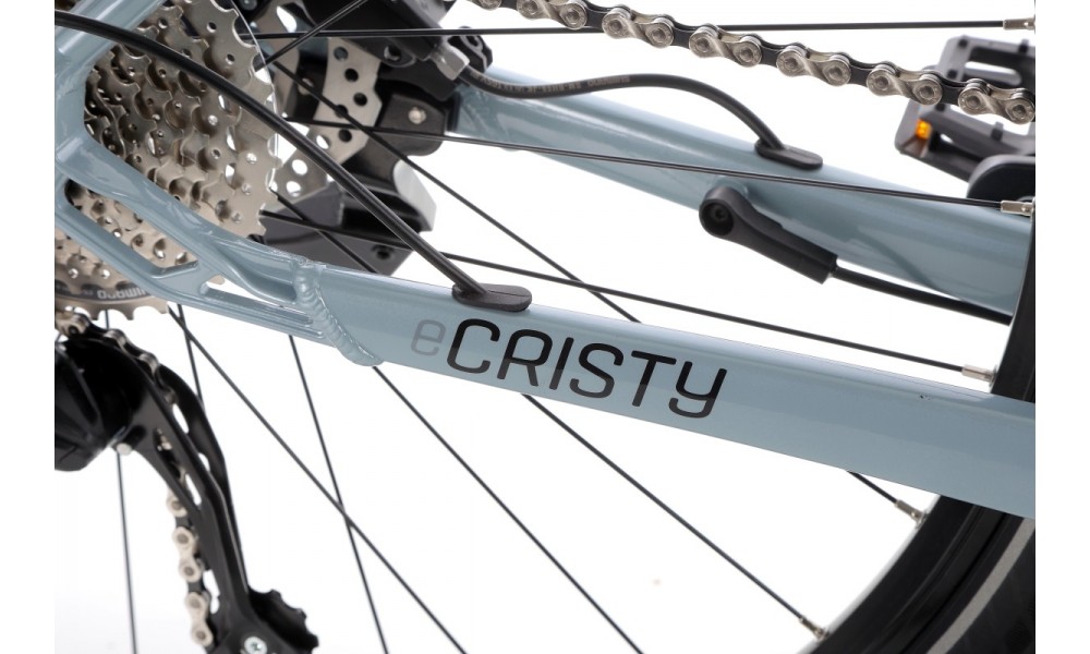 Rower trekingowy elektryczny Kellys E-Cristy 30  Panasonic - niebiesko-czarny