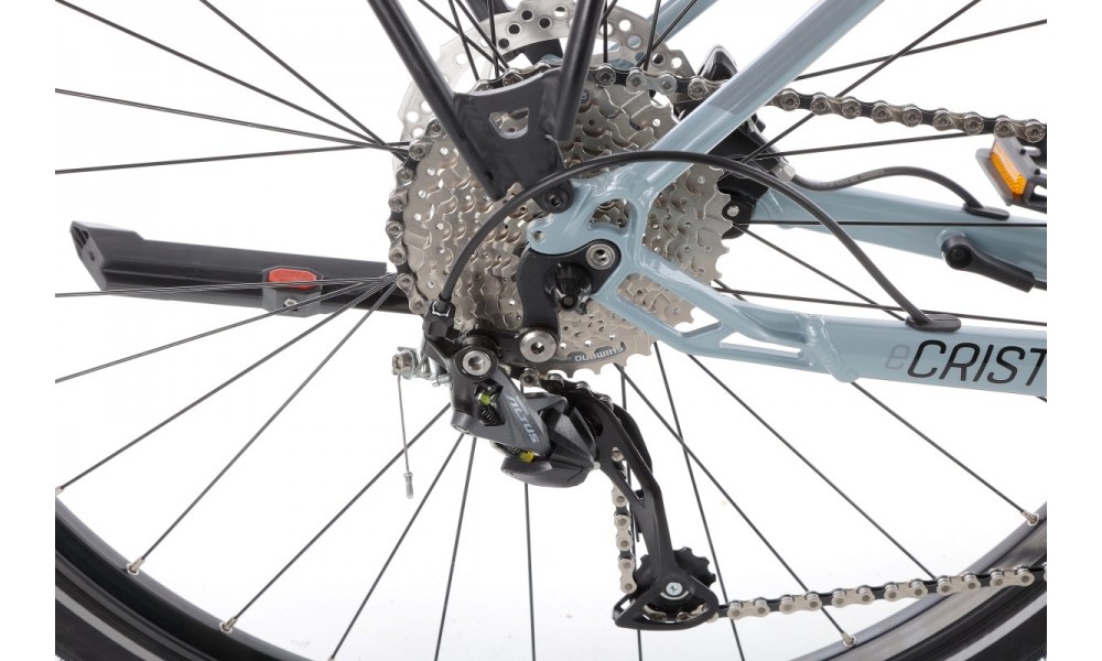 Rower trekingowy elektryczny Kellys E-Cristy 30  Panasonic - niebiesko-czarny