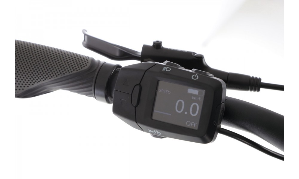 Rower trekingowy elektryczny Kellys E-Cristy 30  Panasonic - niebiesko-czarny