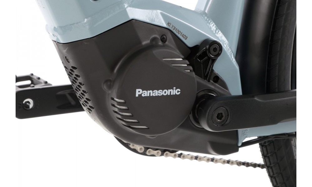 Rower trekingowy elektryczny Kellys E-Cristy 30  Panasonic - niebiesko-czarny