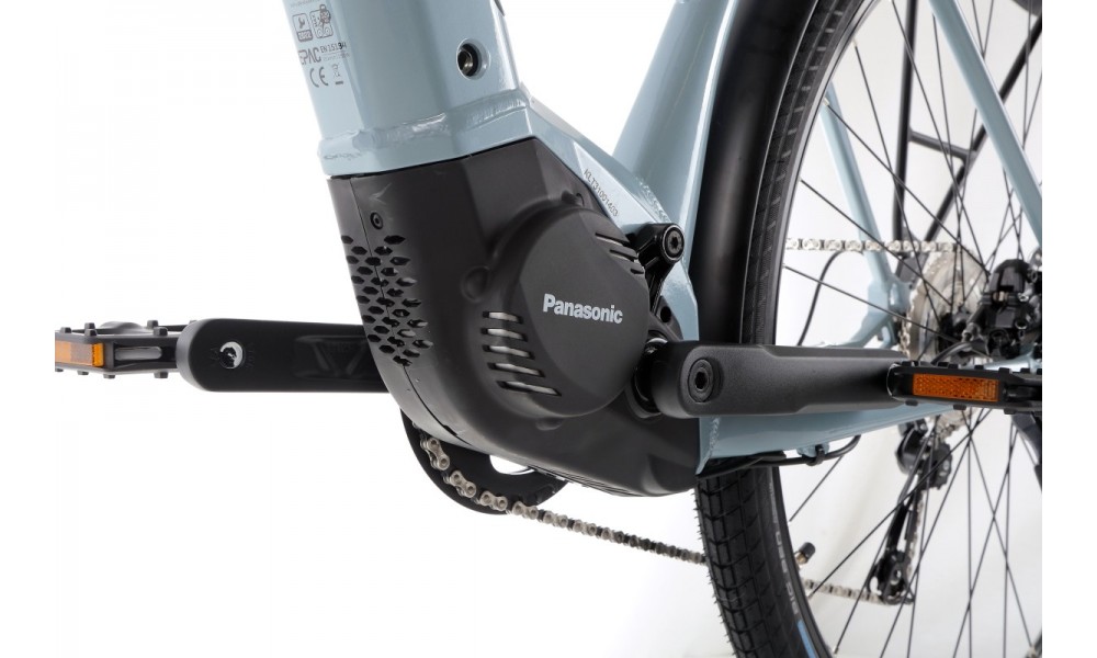 Rower trekingowy elektryczny Kellys E-Cristy 30  Panasonic - niebiesko-czarny