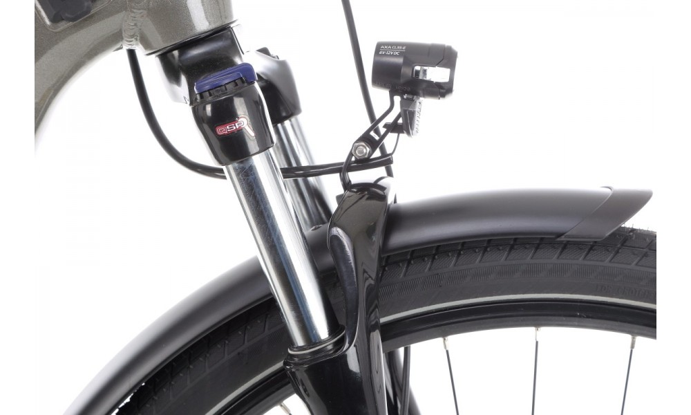 Rower trekingowy elektryczny Kellys E-Cristy 30  Panasonic - szary-czarny