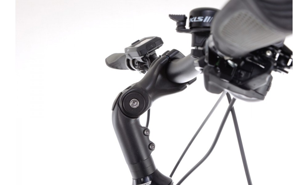 Rower trekingowy elektryczny Kellys E-Cristy 30  Panasonic - szary-czarny