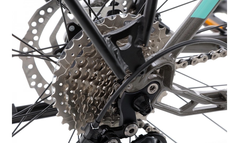 Rower trekingowy elektryczny Kellys E-Cristy 30  Panasonic - szary-czarny