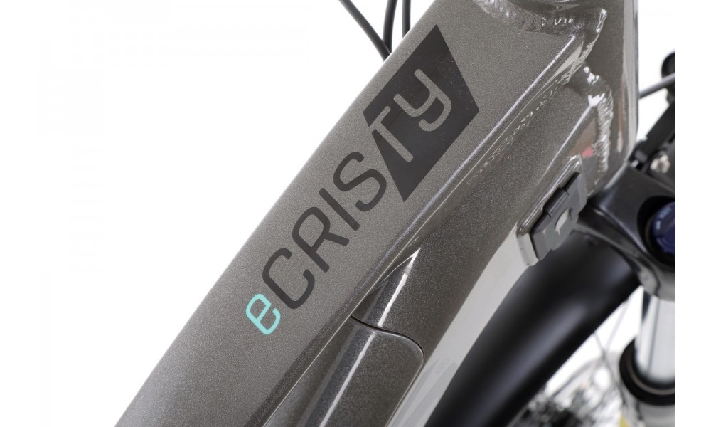 Rower trekingowy elektryczny Kellys E-Cristy 30  Panasonic - szary-czarny