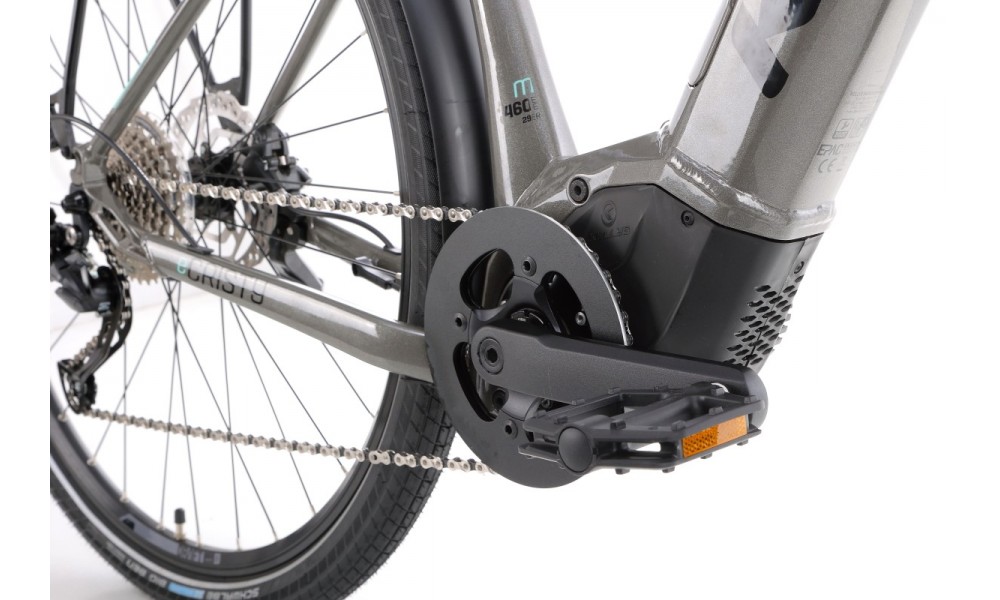 Rower trekingowy elektryczny Kellys E-Cristy 30  Panasonic - szary-czarny