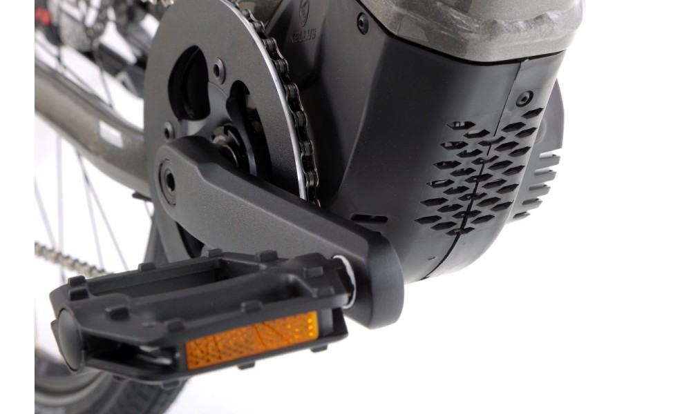 Rower trekingowy elektryczny Kellys E-Cristy 30  Panasonic - szary-czarny