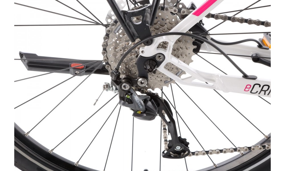 Rower trekingowy elektryczny Kellys E-Cristy 30  Panasonic - biały-czarny