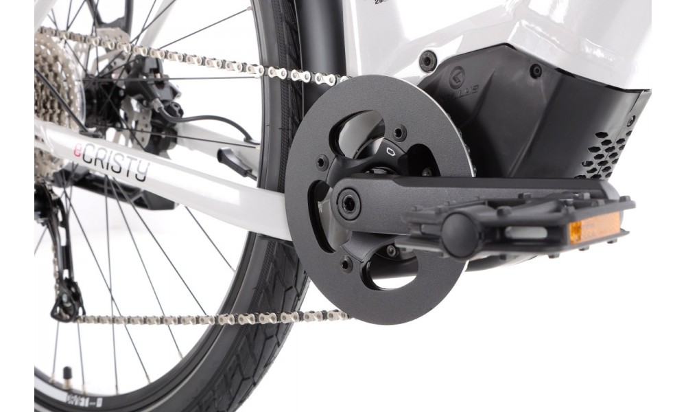 Rower trekingowy elektryczny Kellys E-Cristy 30  Panasonic - biały-czarny