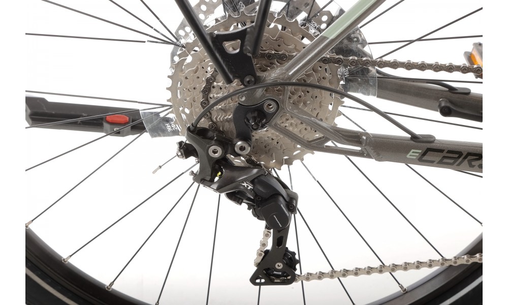 Rower trekingowy elektryczny Kellys E-Carson 70  Panasonic - szaro-czarny