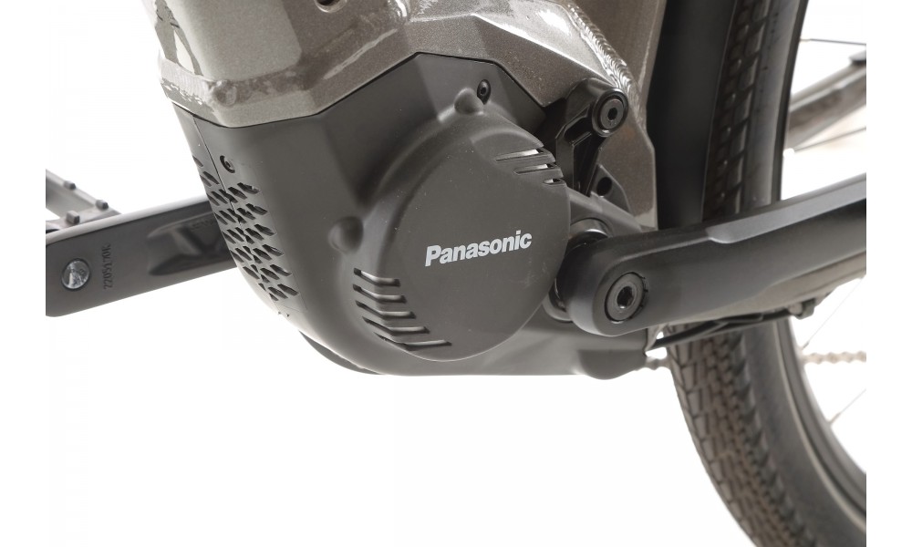 Rower trekingowy elektryczny Kellys E-Carson 70  Panasonic - szaro-czarny