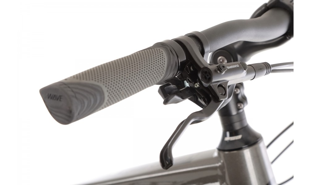 Rower trekingowy elektryczny Kellys E-Carson 70  Panasonic - szaro-czarny