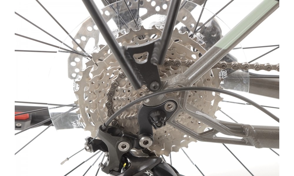 Rower trekingowy elektryczny Kellys E-Carson 70  Panasonic - szaro-czarny