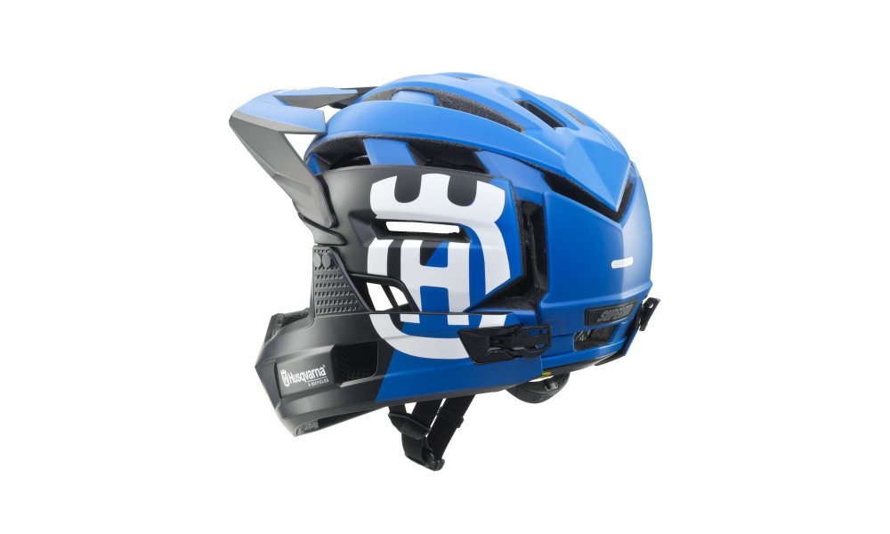 Kask Husqvarna Pathfinder Super Air R Spherical - niebieski