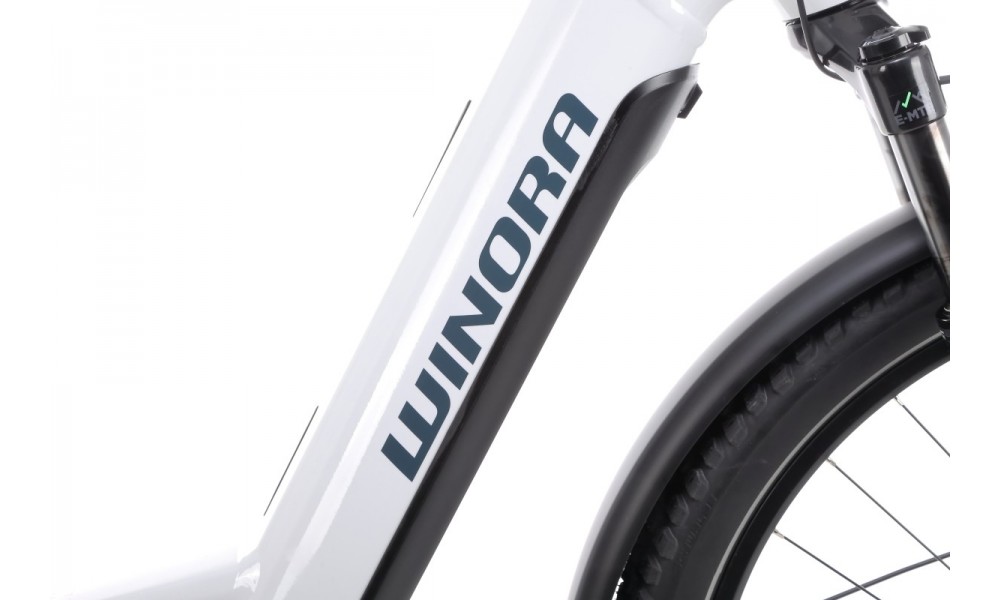Rower trekkingowy elektryczny Winora Yucatan X12 Pro-Low - biały