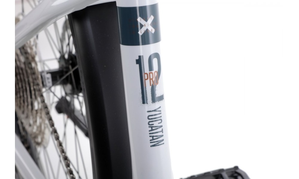 Rower trekkingowy elektryczny Winora Yucatan X12 Pro-Low - biały