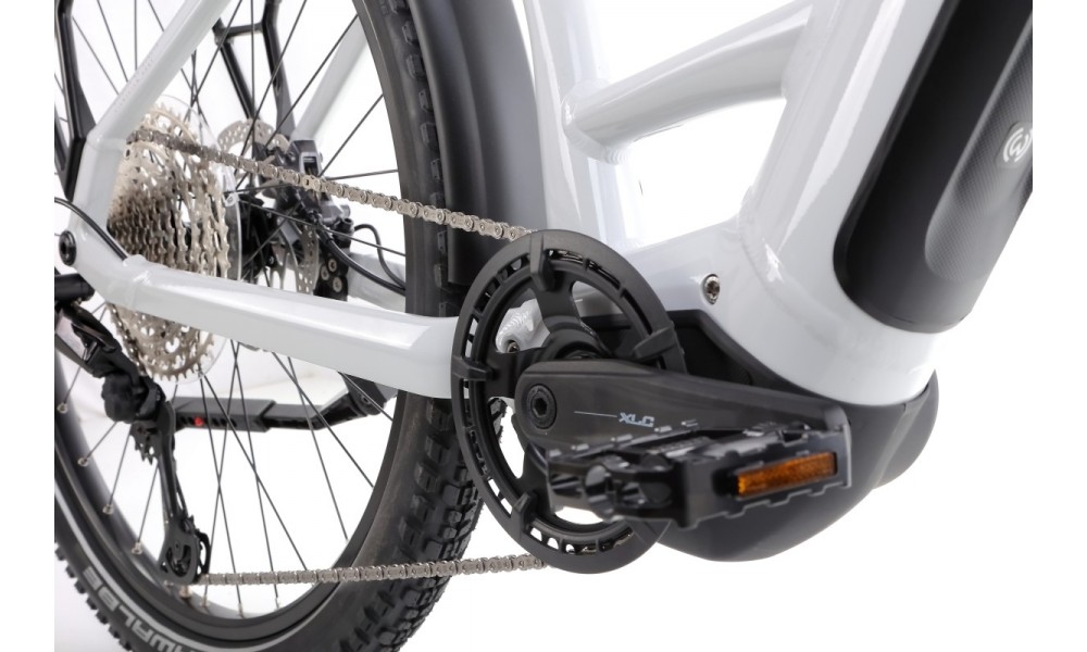 Rower trekkingowy elektryczny Winora Yucatan X12 Pro-Low - biały