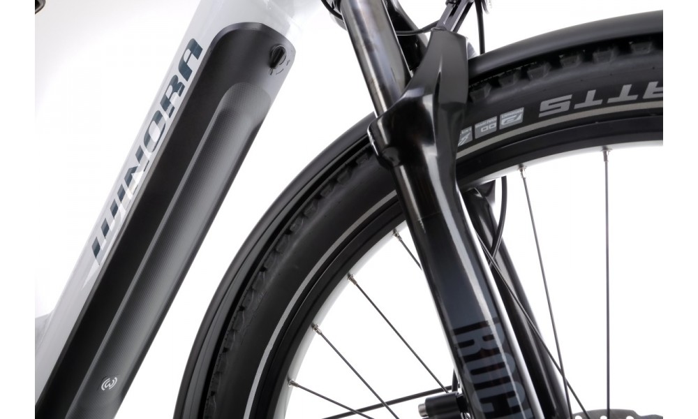 Rower trekkingowy elektryczny Winora Yucatan X12 Pro-Low - biały