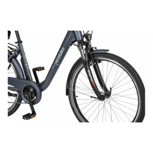 Rower miejski elektryczny Ecobike Traffic 26" 2023 14,5Ah - granatowy 2