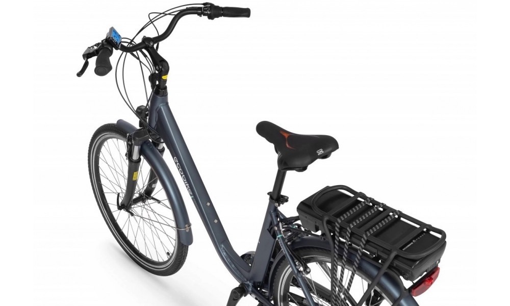 Rower miejski elektryczny Ecobike Traffic 26" 2023 14,5Ah - granatowy